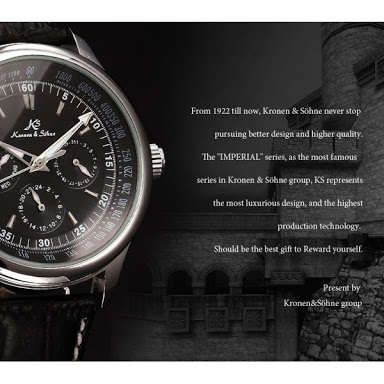 Authentic KS Imperial Luxury Automatic Mechanical Date Day 6 Hands Leather Mens Sports Watch