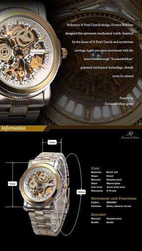 Authentic Brand New KS Royal Carving White Skeleton Mens Steampunk Automatic Mechanical Dress Watch