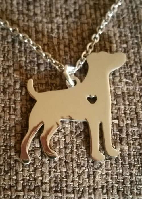 Stainless Steel Terrier Dog Necklace