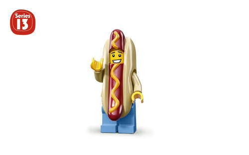 Lego minifigure Series 13 No 14 Hot Dog Man