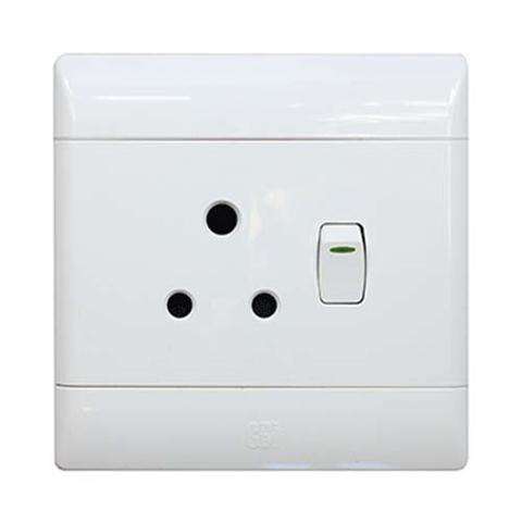 SINGLE WALL PLUG OUTLET SOCKET