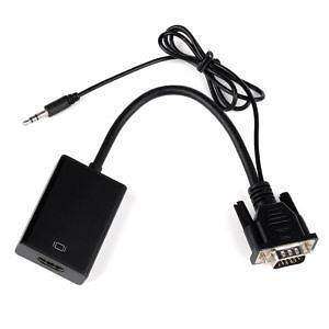 HDMI to VGA CONVERTER ADAPTER + AUDIO