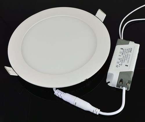 12w Recessed LED Ceiling Panel Light - Round