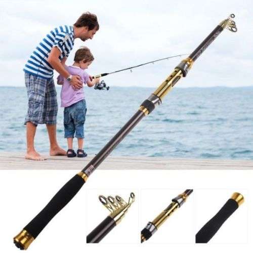 2.1m Telescopic Fishing Rod (Closes to 48cm)