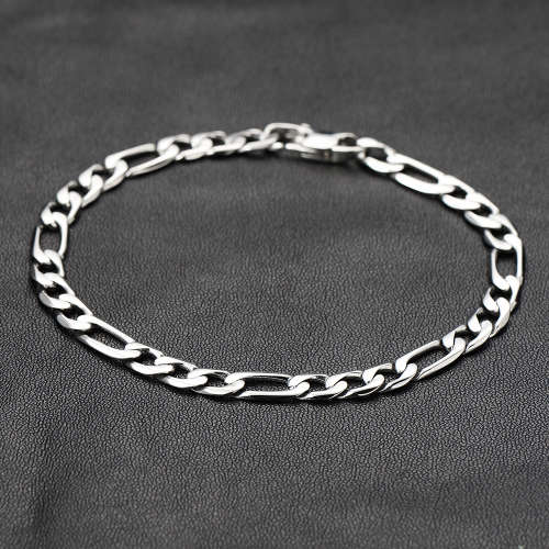 220x5mm Stainless Steel Chain link Bracelet