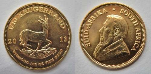 ## 2013 South Africa Gold 1/10th Oz Kruger Rand  ##