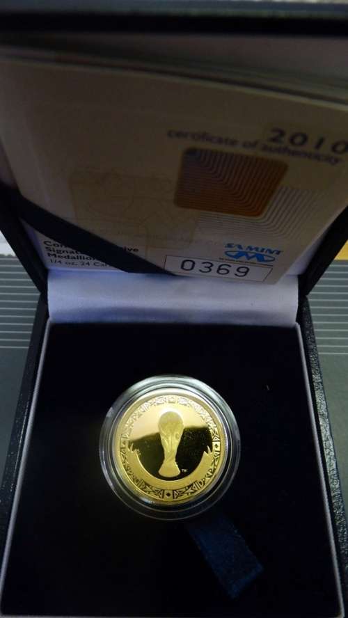 ## Proof 2010 Fifa World Cup 1/4 Oz## With Coa