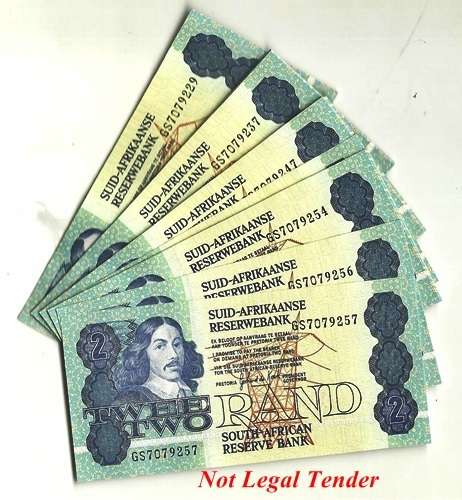 ## 29 x G.P.C. de Kock R2 Notes in Sequence GS 7079229-257 ## Bid per Note for the LOT