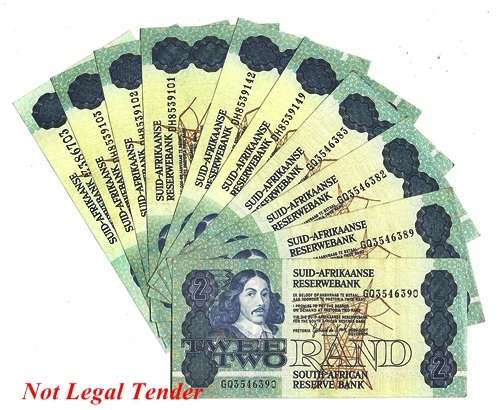 ## 11 x G.P.C. de Kock R2 Notes  ## Bid per Note for the LOT