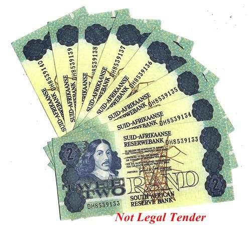 ## 8 x G.P.C. de Kock R2 Notes in Sequence DH 8539133-140 ## Bid per Note for the LOT