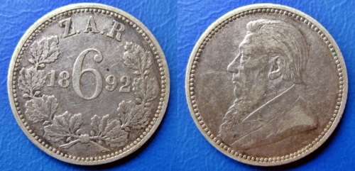 ## 1892 ZAR Silver 6D ##