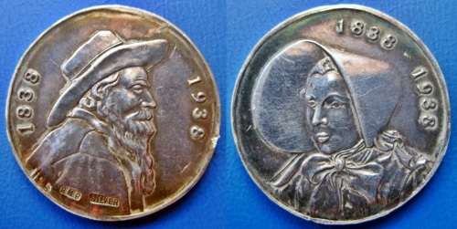 ## 1838-1938 Voortrekker Silver Commemorative Medallion ##