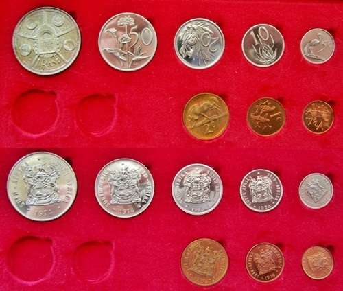 ## 1974 South Africa Long Proof Set ** Note no Gold ##