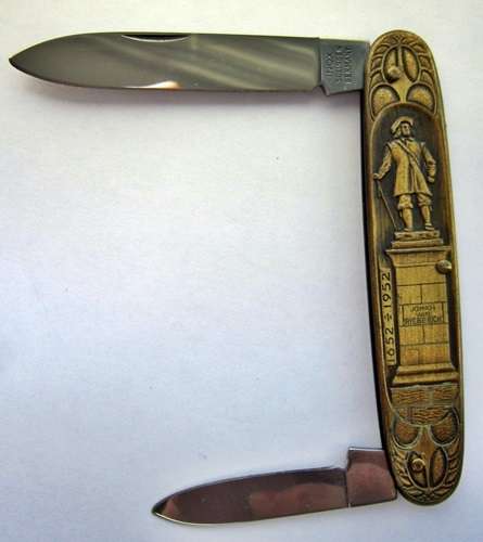 ## 1652 - 1952 Johan Van Riebeeck Pocket Knife By Inox Solingen Germany ##