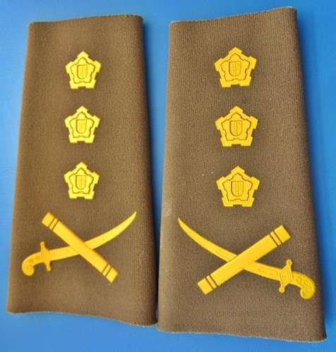 ## South African Army General Rank Slip On ##