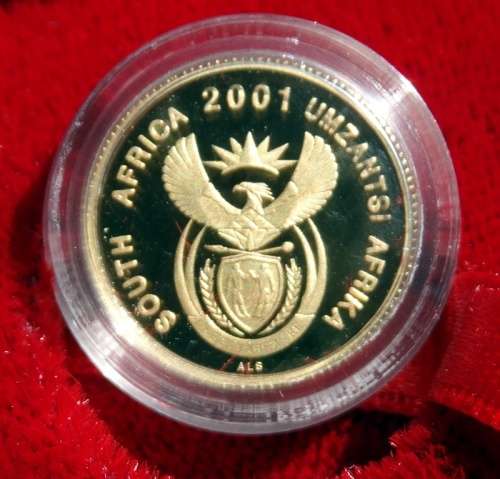 ## 2001 Cultural Series Sotho 1/10th Gold coin ## Mintage 236