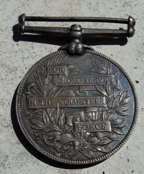## For Long Service in the Volenteer Force Medal to Band SGT WE Tovey 1896 ## Essex Arrtilery