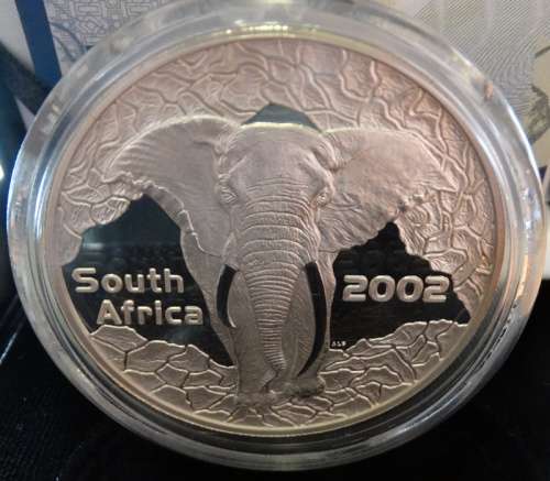 ## 2002 Silver Wildlife series The Elephant 50 C ## Mintage 2318