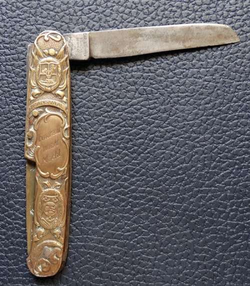Paul Kruger & De Wet Pocket Knife by Charl Schlieper Soligen Germany