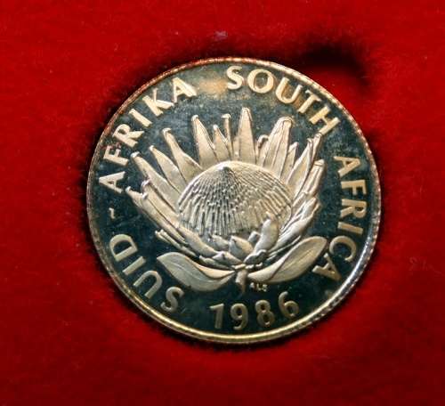 1986 City of Johannesburg Gold 1/10th