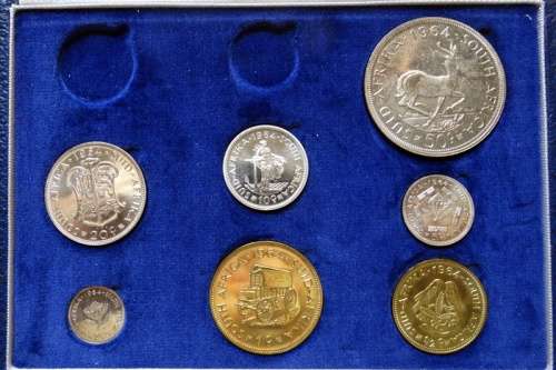 1964 Long Proof set. No gold