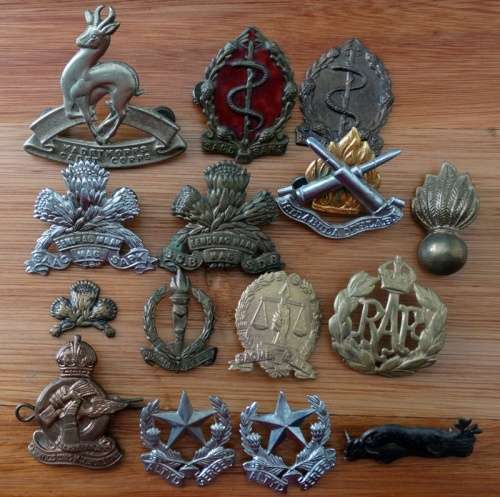 Various South Africa  Cap Badges
