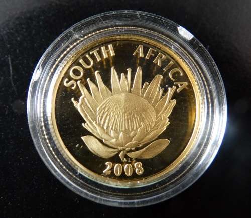 2008 South African Protea Series 1 10th Gold Proof