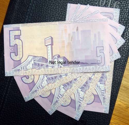 UNC GPC De Kock R5 in seq. B3/41 English over afrikaans