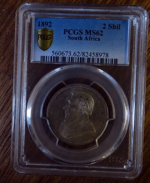 Key Date 1892 Two Shilling MS62