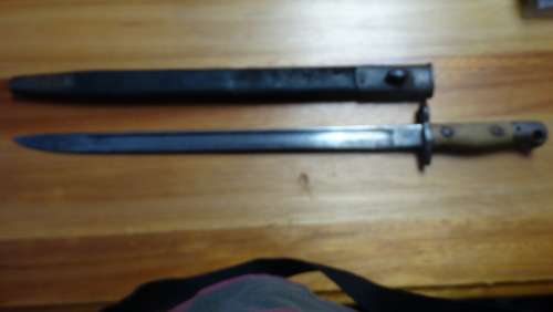 Rare Royal Airforce  1907 Type Bayonet. Stamped RAF
