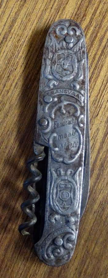 Paul Kruger Pocket knife with Cork Screw