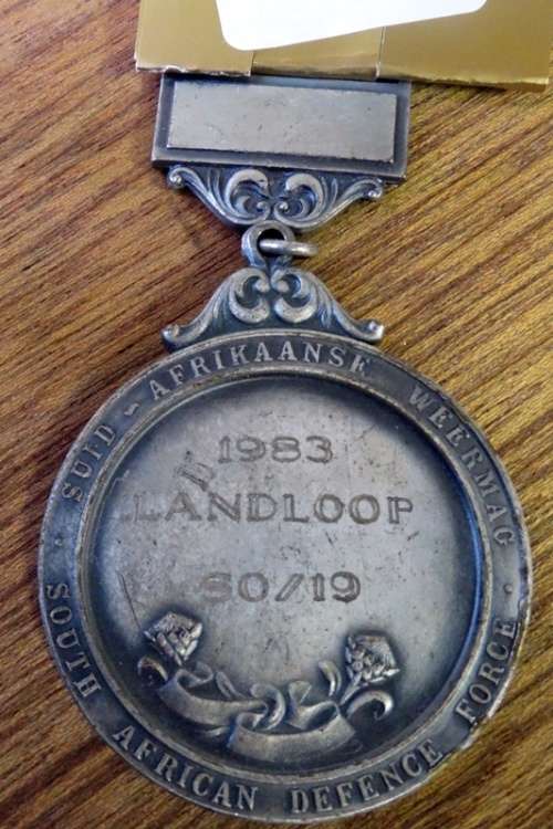 SADF Landloop Medalje 1983 Silver