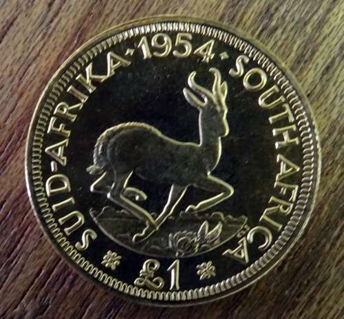 1954 South African Proof 1 Pound