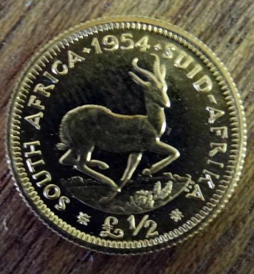1954 South African Proof Half Pound