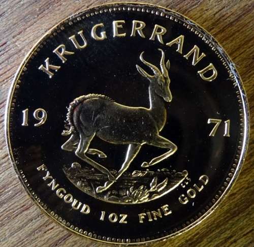 1971 Proof South African Krugerrand In Red Sam Box
