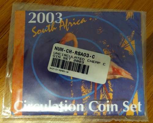2003 Circulation Coin Set. Small Envelope