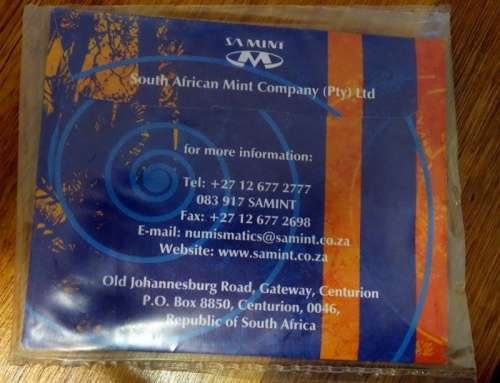 2003 Circulation Coin Set. Small Envelope