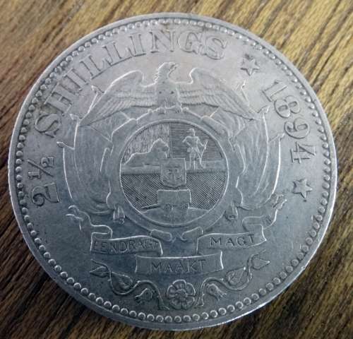 ZAR Two and a Half Shilling 1894