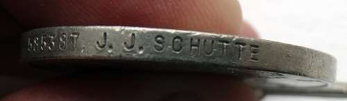 ## 1939 to 1945 WW2 Medal to JJ Schutte ##