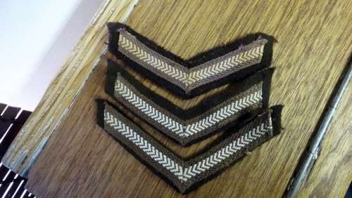 Official Corporal Rank slip ons and loose ranks