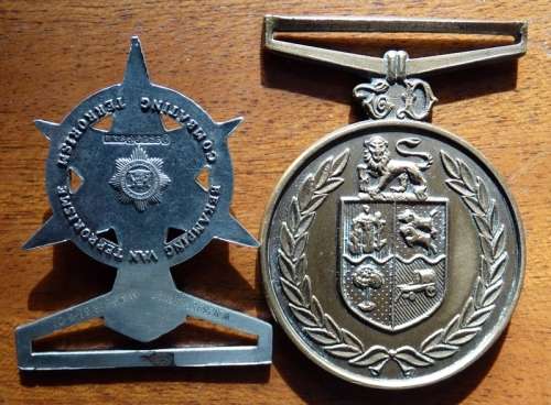 SAP Anti Terror Medal to M Visser (konstable)