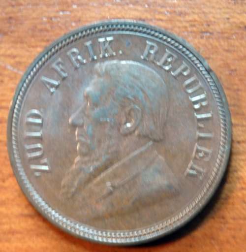 1898 A/Unc ZAR Penny
