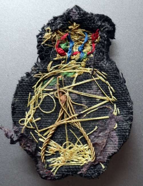 WW I UK Royal Naval Bullion Wire Cap Badge