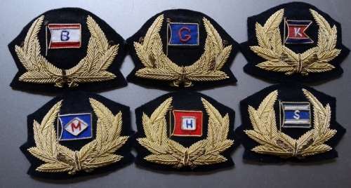 Various Navy Shipping Line Officers Cap Badges
