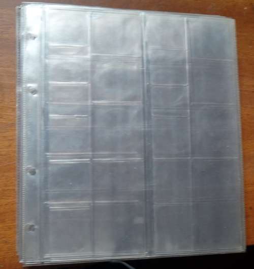 45 Coin Sleeves Available (Various sizes) Bid per page