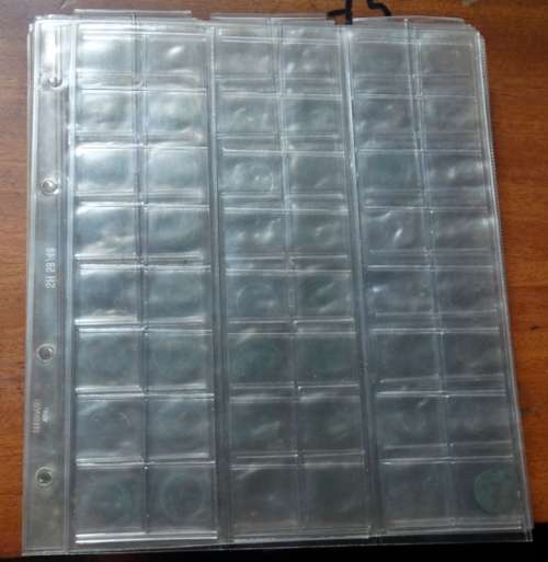 45 Coin Sleeves Available (Various sizes) Bid per page