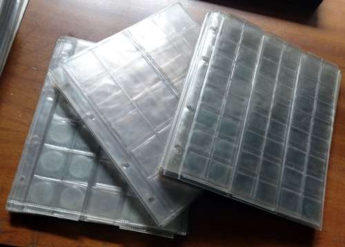 45 Coin Sleeves Available (Various sizes) Bid per page