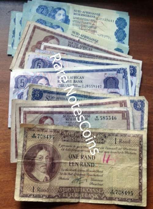 Various South African Denomination Notes For Resale R232 Face Value