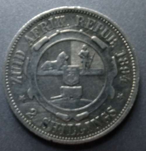 1894 ZAR Two Shilling