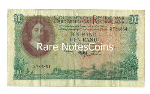 ## 1961 South Africa MH de Kock R10 E/A Banknote issue 4 ## C11 784854